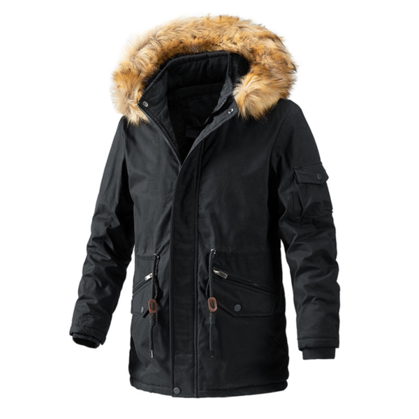 Unisex-vinterjacka med huva